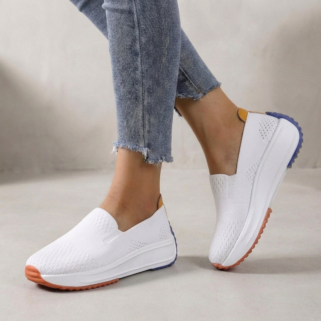 Modern Knit Slip-On Platform Orthopedic Sneakers