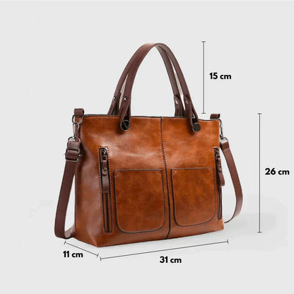 Vintage-Inspired Multifunctional Tote Shoulder Bag