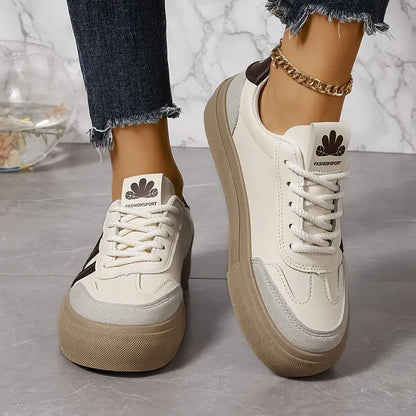 Retro-Inspired Platform Trainers with Contrast Details