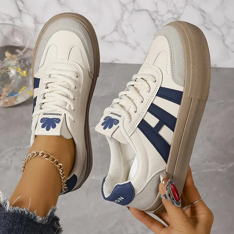 Retro-Inspired Platform Trainers with Contrast Details