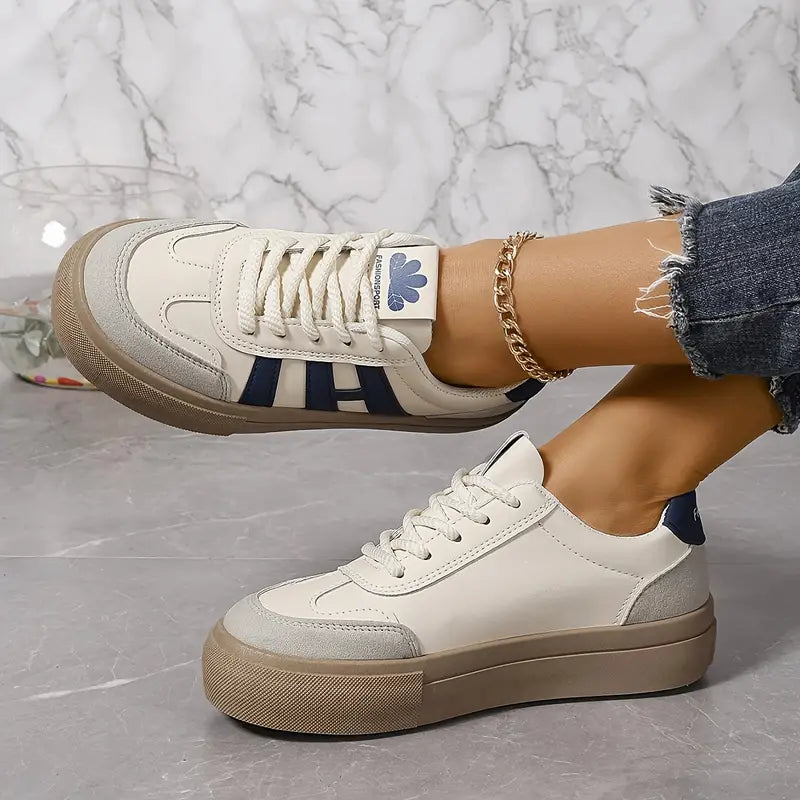 Retro-Inspired Platform Trainers with Contrast Details