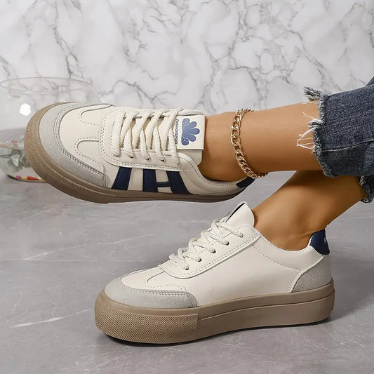 Retro-Inspired Platform Trainers with Contrast Details
