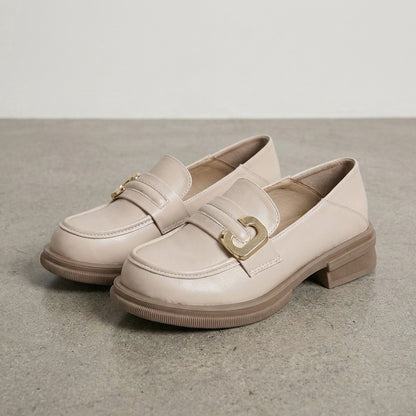 Midnight Luxe Gold Accent Slip-On Loafers for Effortless Elegance