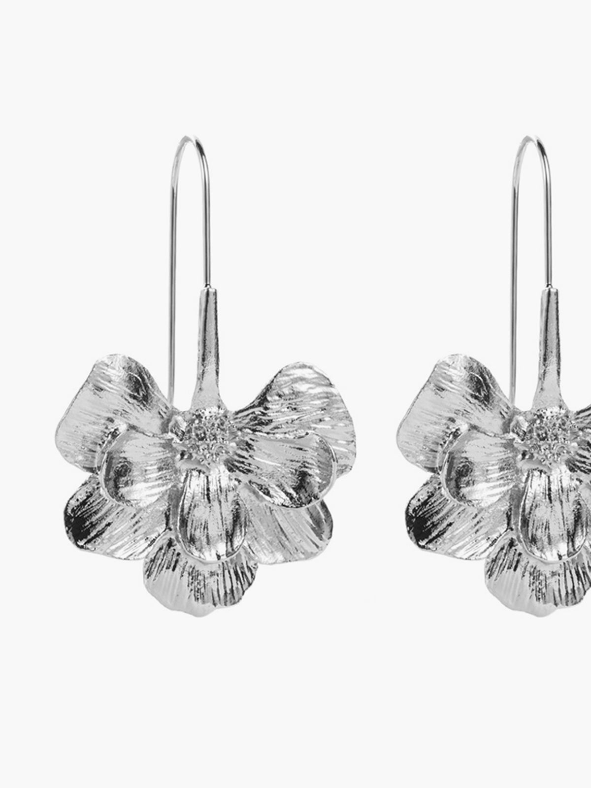 Blooming Flower Stud Hook Earrings