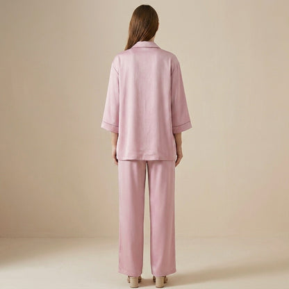 Refined Relaxed Blazer and Wide-Leg Trouser Set