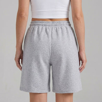 Relaxed Drawstring Knee-Length Shorts