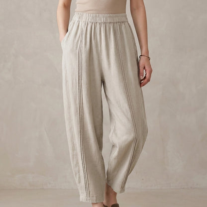Effortless Harem Trousers with Relaxed Tapered Silhouette