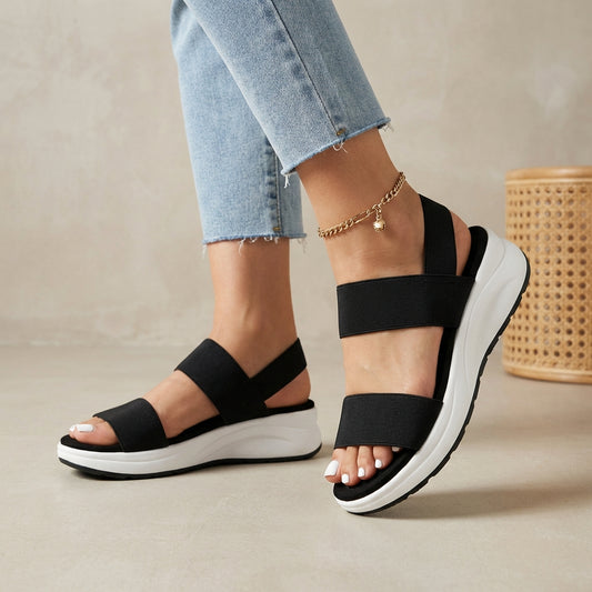 Elastic Strap Comfort Orthopedic Platform Sandals