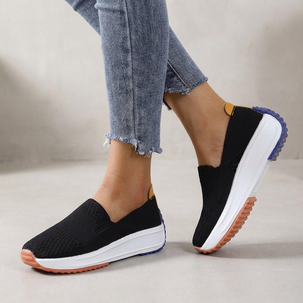 Modern Knit Slip-On Platform Orthopedic  Sneakers