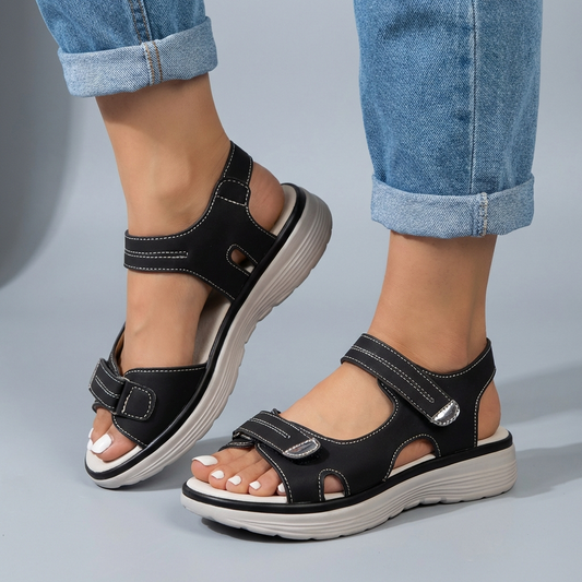 Women’s Casual Platform Sandals with Secure Adjustable Fit