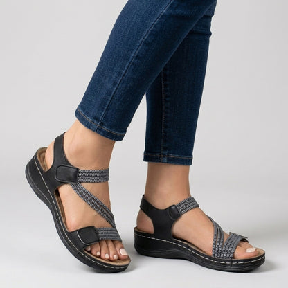 Seabreeze Orthopedic Cross-Strap Walking Sandals