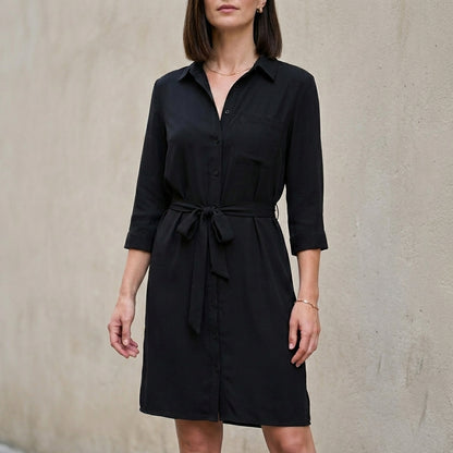 Sophisticated Belted Shirt Dress for Effortless Elegance