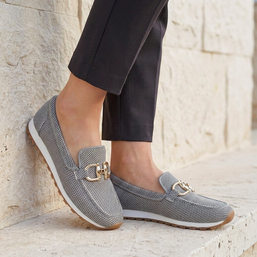 Harper Gold Accent Everyday Slip-On Loafers