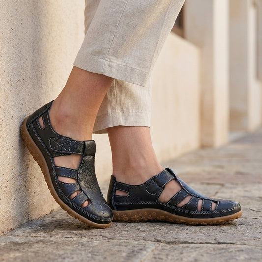 Orthopedic Cutout Sandals with Lightweight All-Day Walking Comfort