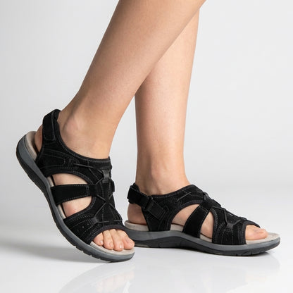 Orthopedic Sandals with Adjustable Straps and Cut-Out Design