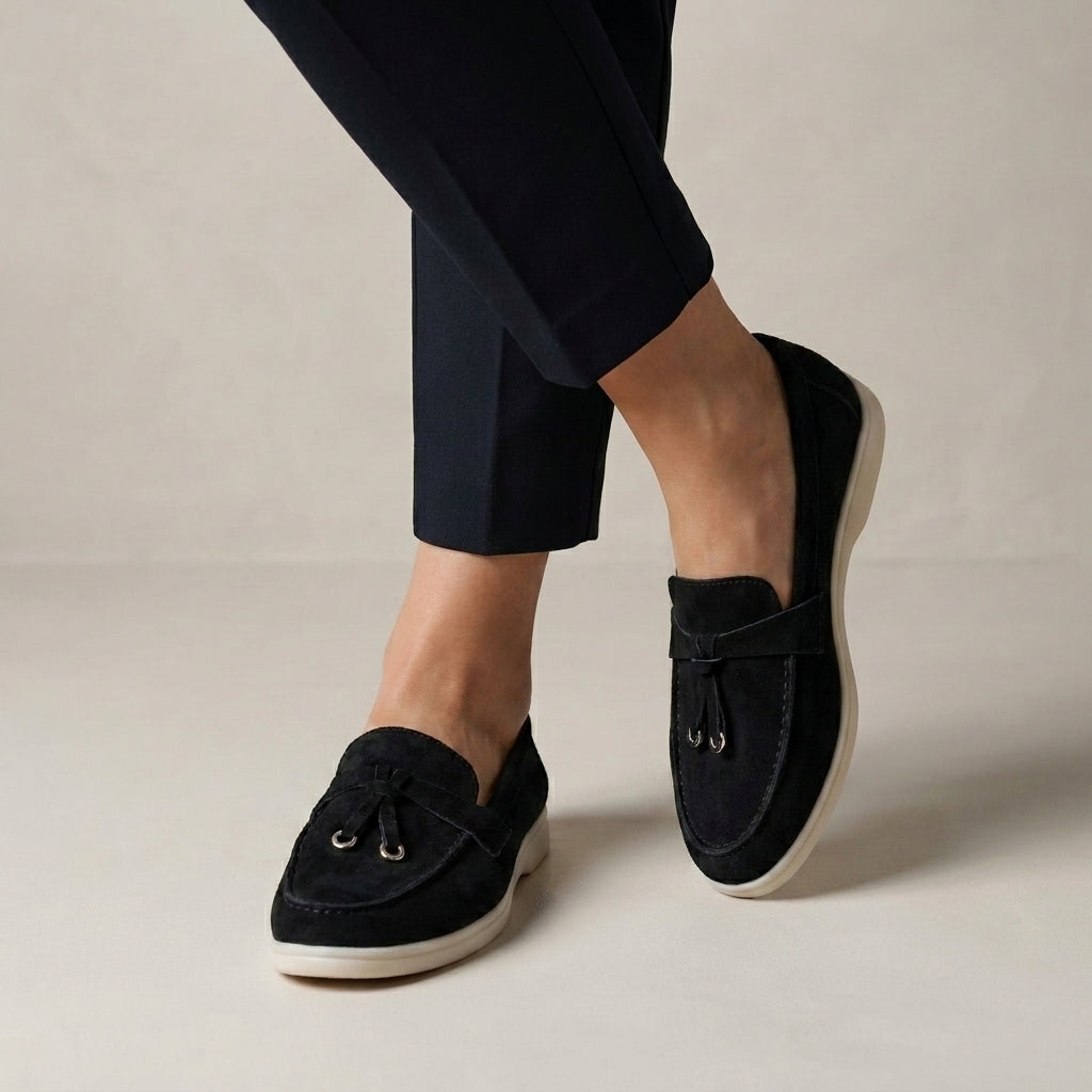Minimalist Tassel Loafers with Lightweight Comfort Sole