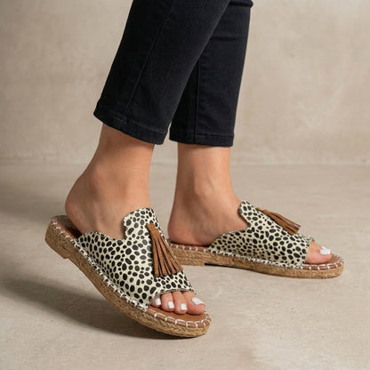 Bohemian Tassel Accent Slide Sandals for Everyday Escapes