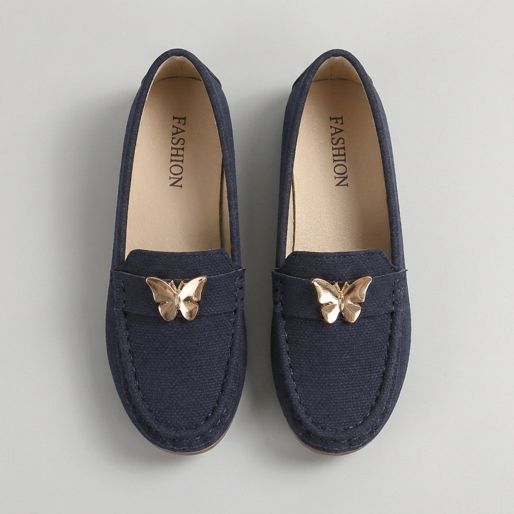 Elegant Slip-On Loafers with Signature Embellished Detail