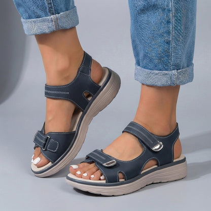 Women’s Casual Platform Sandals with Secure Adjustable Fit