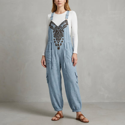 Desert Nomad Embroidered Relaxed Harem Jumpsuit