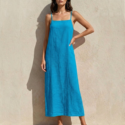 Minimalist Sleeveless Maxi Dress with Effortless Flow
