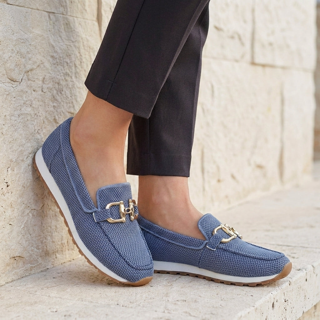 Harper Gold Accent Everyday Slip-On Loafers