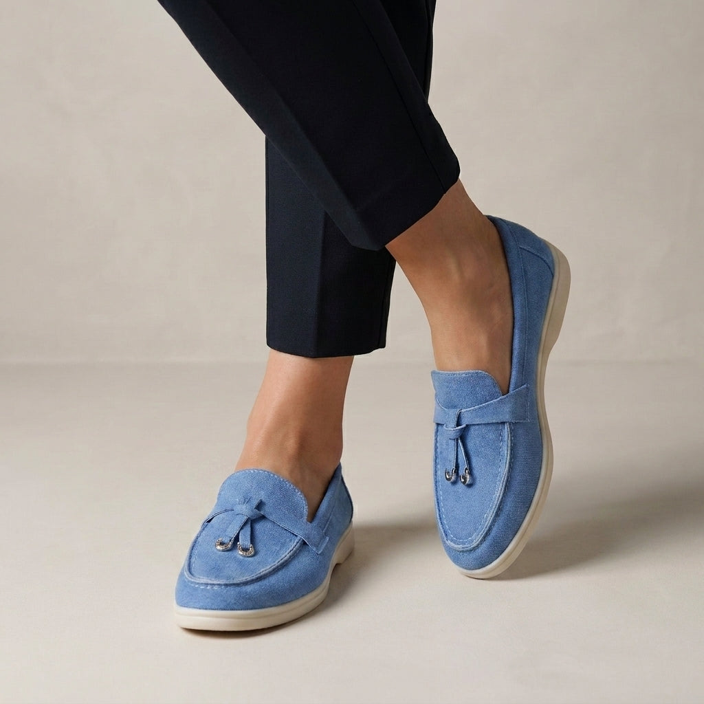Minimalist Tassel Loafers with Lightweight Comfort Sole