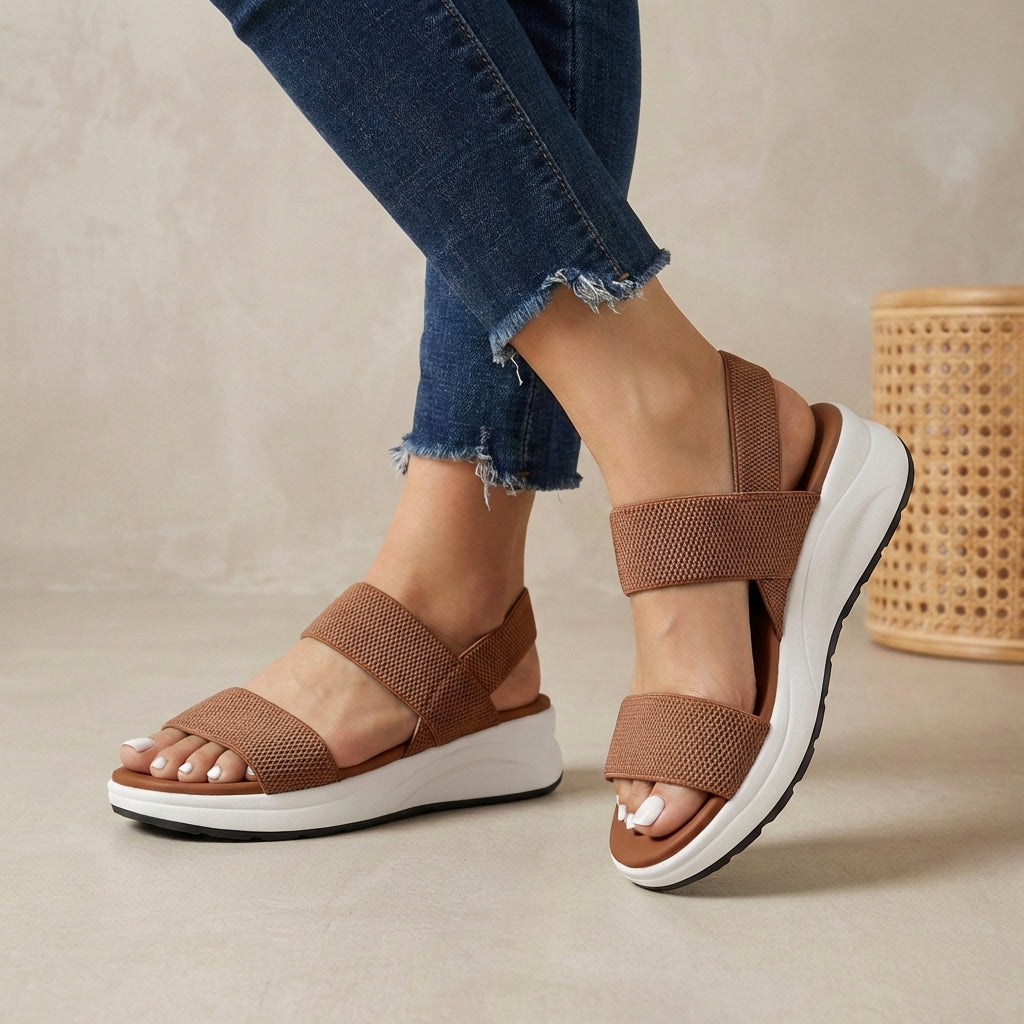 Elastic Strap Comfort Orthopedic Platform Sandals