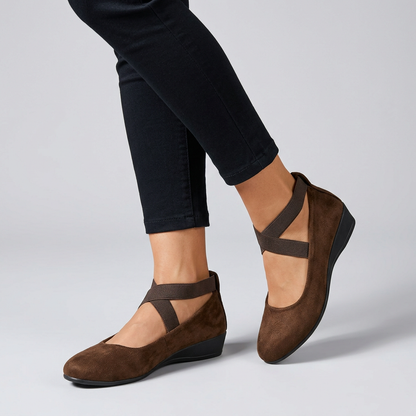 Orthopedic Wedge Flats with Cross-Strap Support