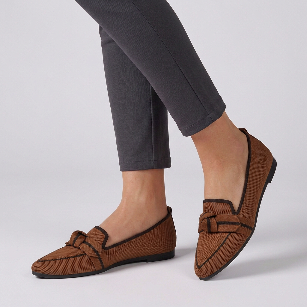 Pointed-Toe Loafers with Horsebit Detail