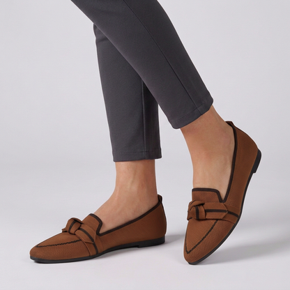 Pointed-Toe Loafers with Horsebit Detail