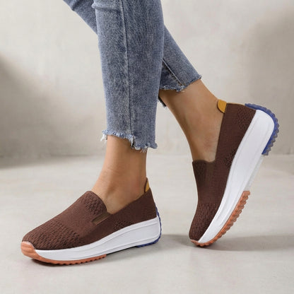 Modern Knit Slip-On Platform Orthopedic  Sneakers