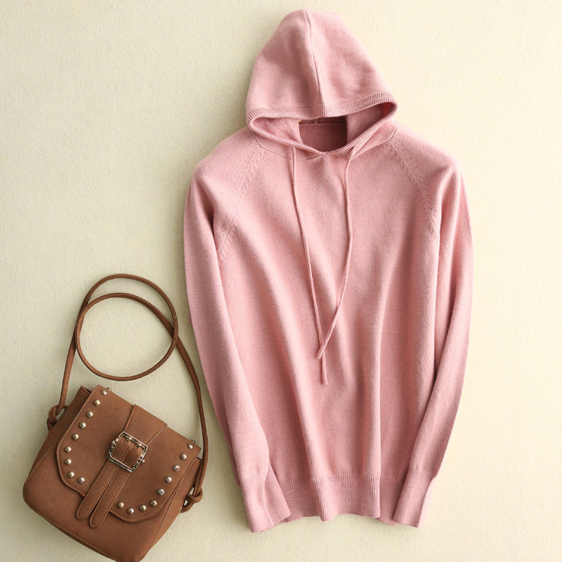 Isla Relaxed Fit Hoodie | Drawstring Ribbed Cuffs Hoodie