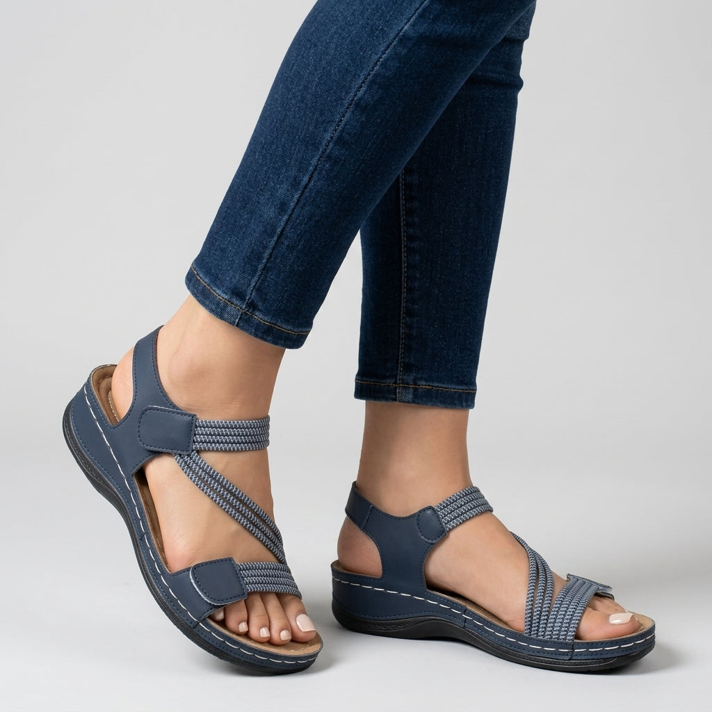 Seabreeze Orthopedic Cross-Strap Walking Sandals