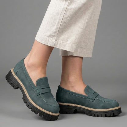Classic Penny Loafers with Chunky Sole for Everyday Style