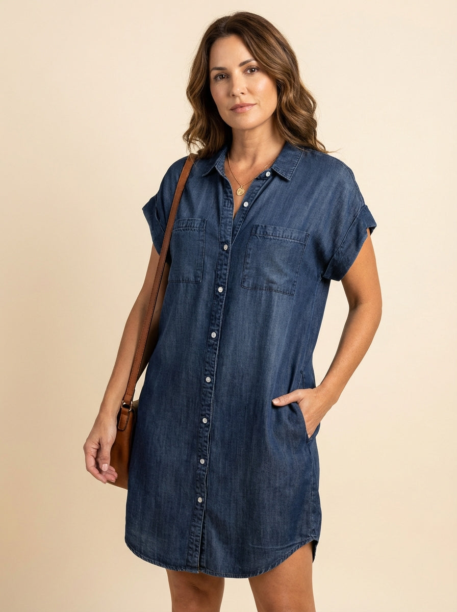 Riviera Retreat Shirt Dress