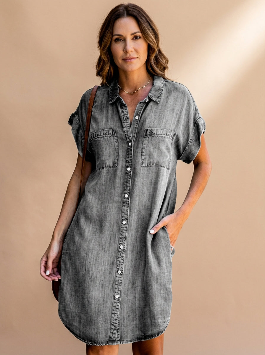 Riviera Retreat Shirt Dress