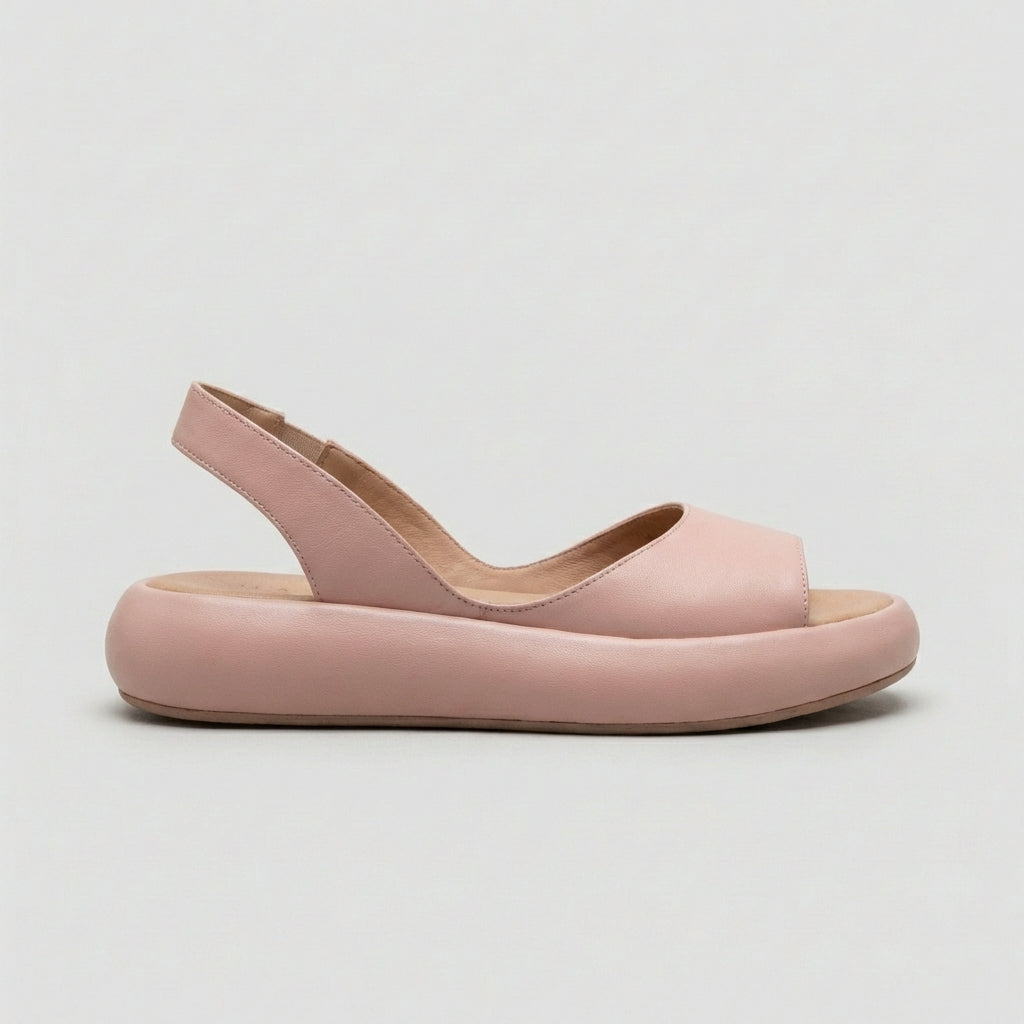 Peep-Toe Slingback Orthopedic Sandals with Cushioned Sole Support