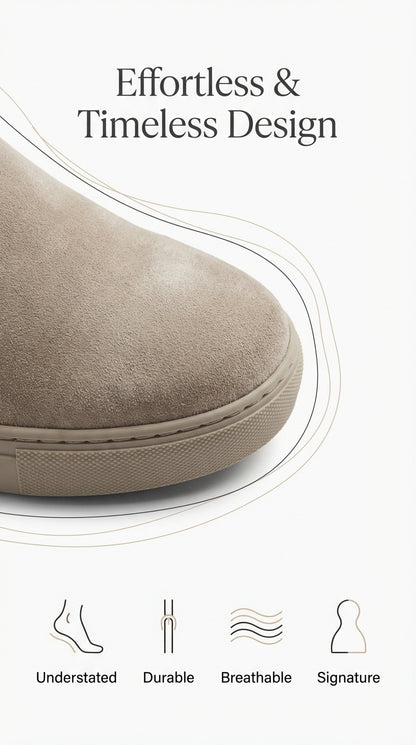 Sienna Knee-High Suede Boots | Fold-Over Cuff Buckle Detail Boots