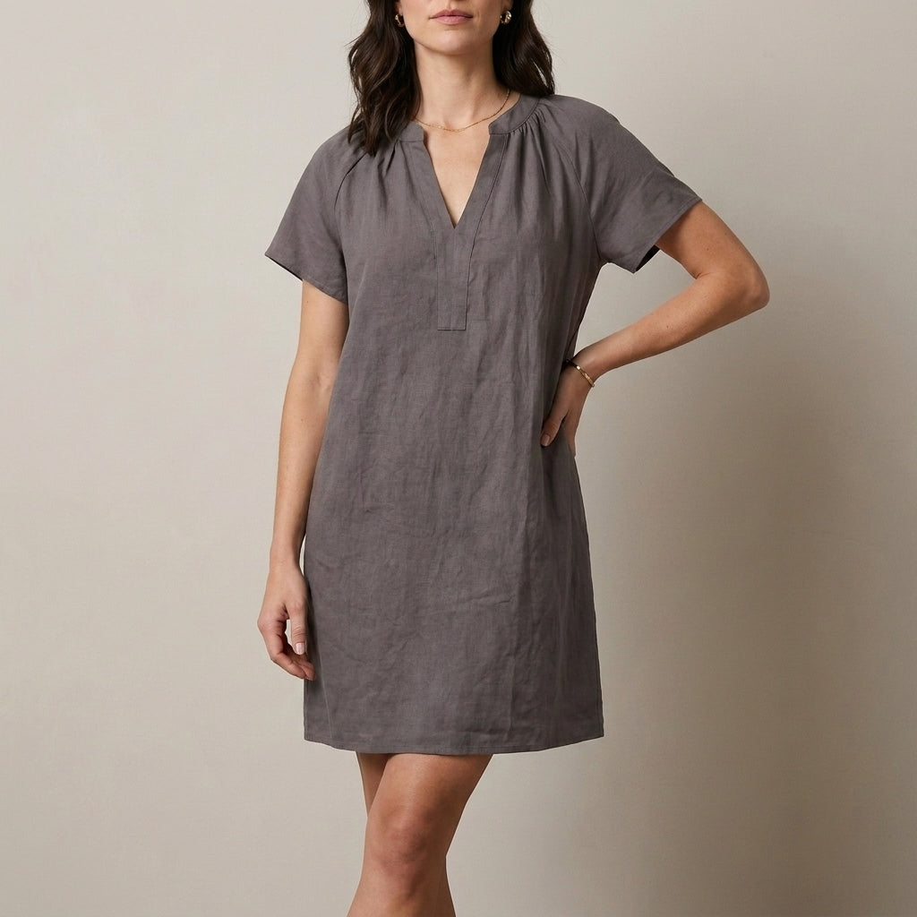 Sunlit Escape Relaxed Shift Mini Dress