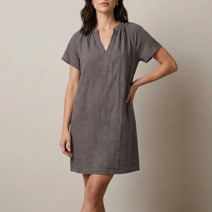 Sunlit Escape Relaxed Shift Mini Dress