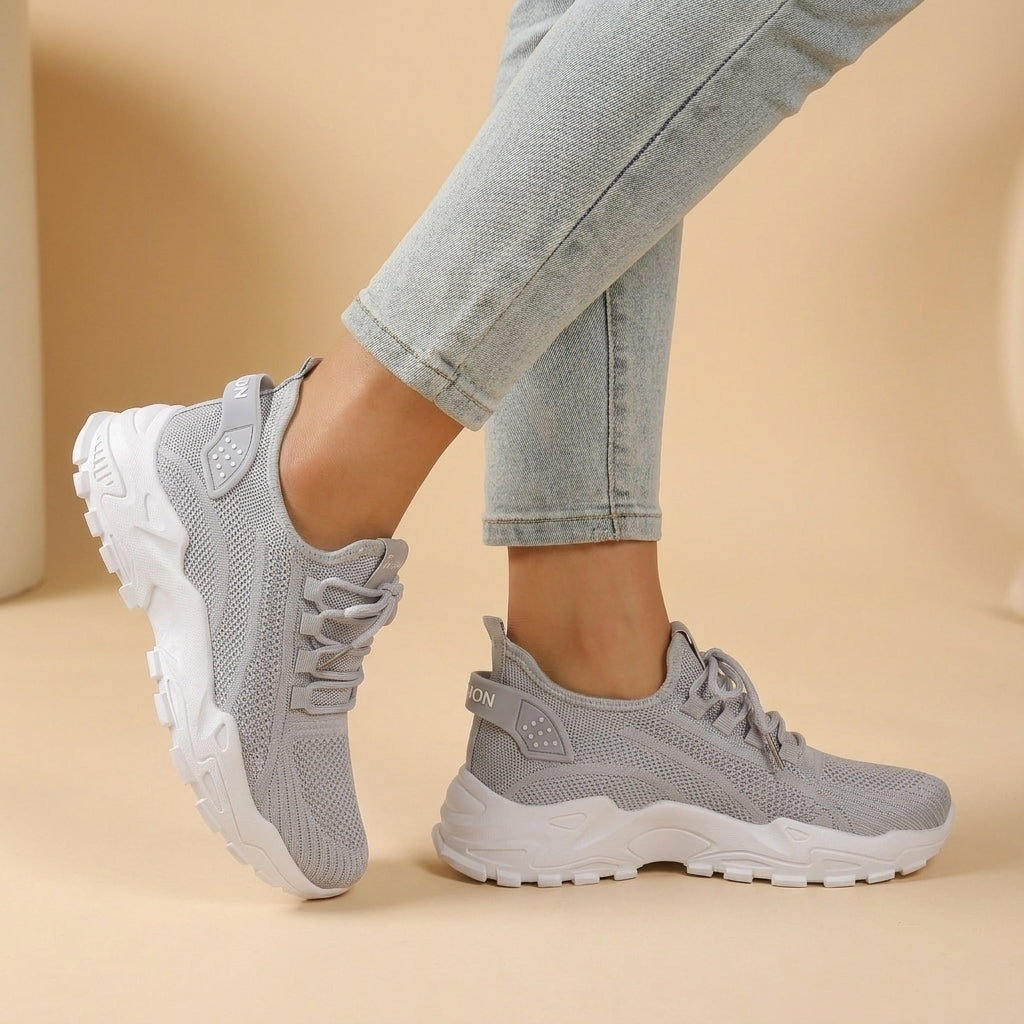 Breathable Mesh Sneakers with Lightweight Chunky Sole
