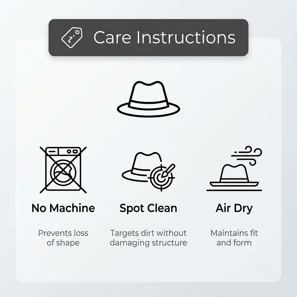 Structured Wide-Brimmed Bucket Hat with Deep Crown and Woven Texture