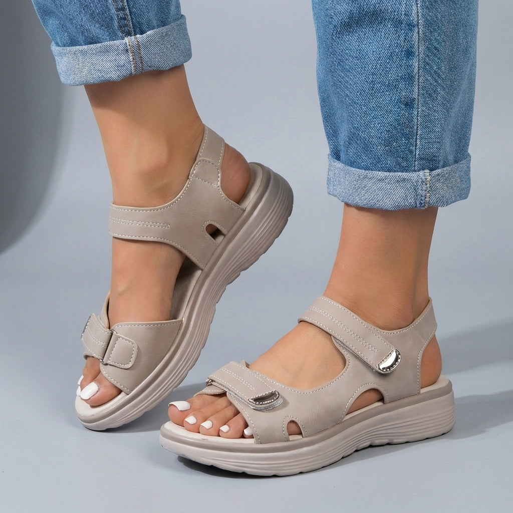 Women’s Casual Platform Sandals with Secure Adjustable Fit