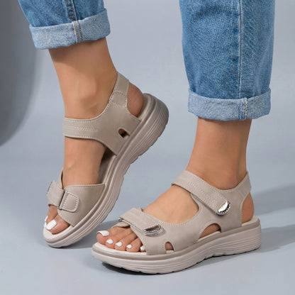 Women’s Casual Platform Sandals with Secure Adjustable Fit