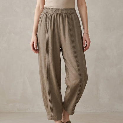 Effortless Harem Trousers with Relaxed Tapered Silhouette