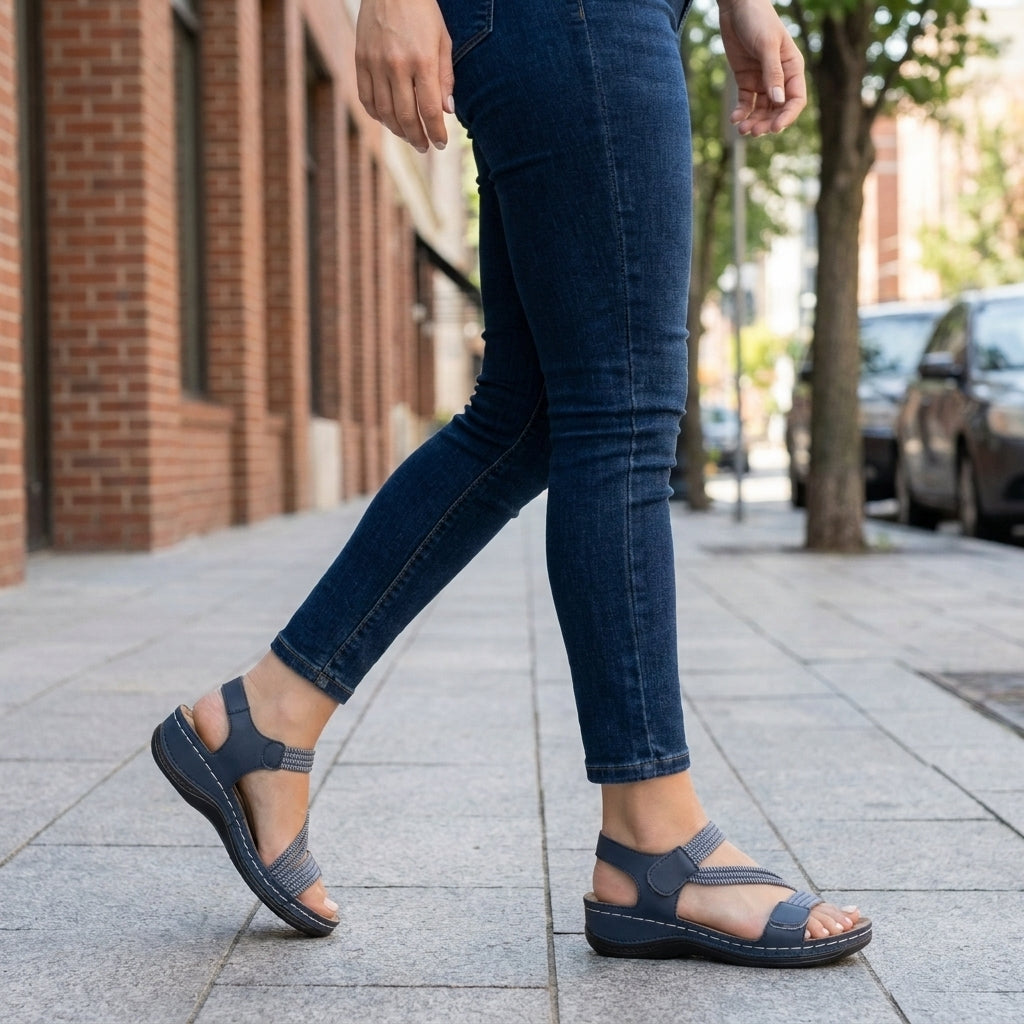 Seabreeze Orthopedic Cross-Strap Walking Sandals