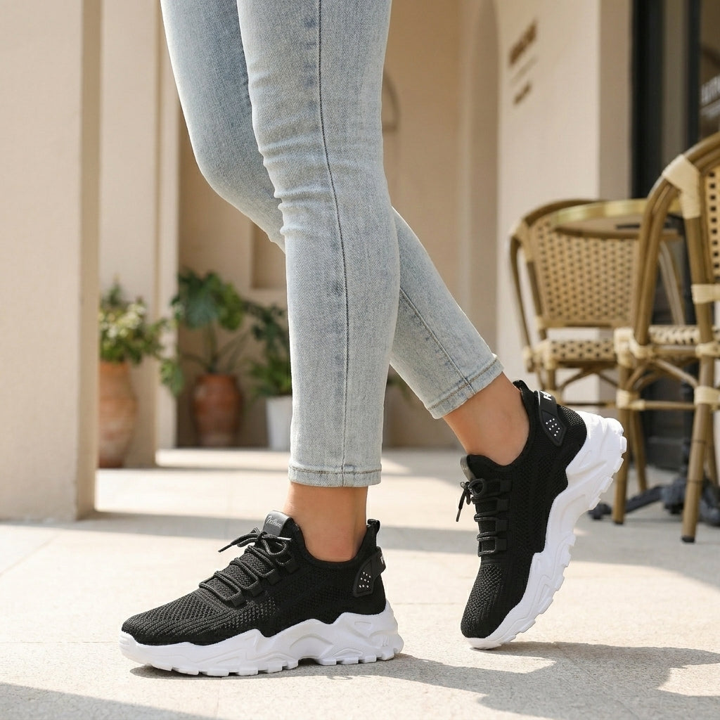Breathable Mesh Sneakers with Lightweight Chunky Sole