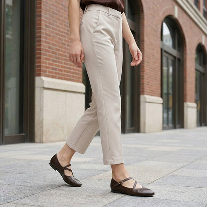 Classic Cross-Strap Mary Jane Ballet Flats