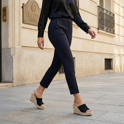 Braided Platform Wedge Slides for Effortless Summer Style